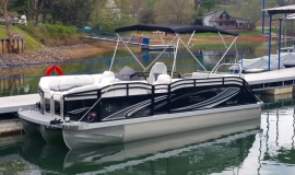 2017 22' Sport Pontoon Rental Boat Suzuki 140 - 1