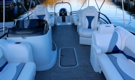 2018 jc tritoon neptoon sport 23tt blue black suzuki 200 for sale - 13