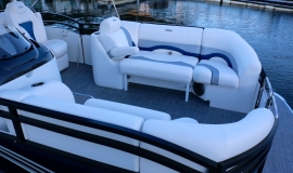 2018 jc tritoon neptoon sport 23tt blue black suzuki 200 for sale - 7