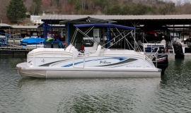 2018 JC tritoon neptoon sport 23tt white suzuki 200. - 2