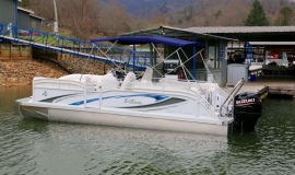 2018 JC tritoon neptoon sport 23tt white suzuki 200. - 3