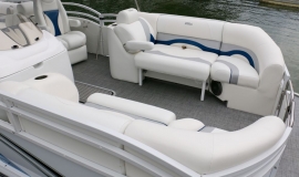 2018 JC tritoon neptoon sport 23tt white suzuki 200. - 4