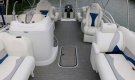 2018 JC tritoon neptoon sport 23tt white suzuki 200. - 9