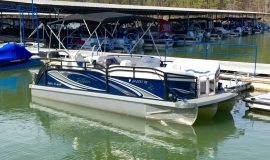 2018 JC Tritoon neptoon sport 21tt suzuki 140 blue - 1