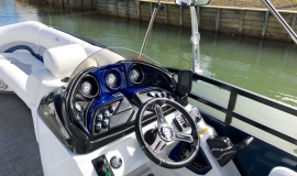 2018 JC Tritoon neptoon sport 21tt suzuki 140 blue - 10