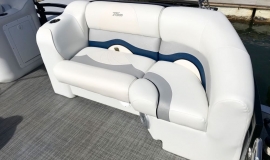 2018 JC Tritoon neptoon sport 21tt suzuki 140 blue - 5