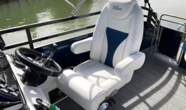 2018 JC Tritoon neptoon sport 21tt suzuki 140 blue - 8