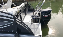 2018 JC Tritoon neptoon sport 21tt suzuki 140 black - 13