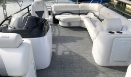2018 JC Tritoon neptoon sport 21tt suzuki 140 black - 7