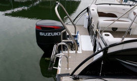 2018 jc tritoon sporttoon 24tt suzuki 250 black brown - 5