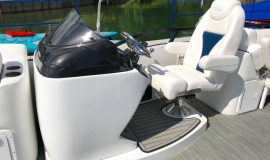 2018 JC SportToon 24TT TriToon blue black Suzuki 250SS for sale - 10