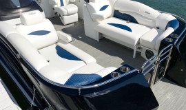 2018 JC SportToon 24TT TriToon blue black Suzuki 250SS for sale - 2