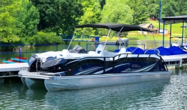 2018 JC SportToon 24TT TriToon blue black Suzuki 250SS for sale - 22