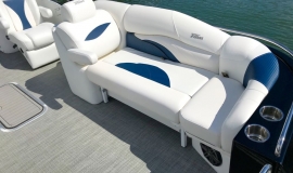 2018 JC SportToon 24TT TriToon blue black Suzuki 250SS for sale - 4