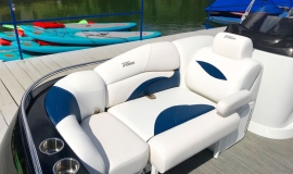 2018 JC SportToon 24TT TriToon blue black Suzuki 250SS for sale - 5