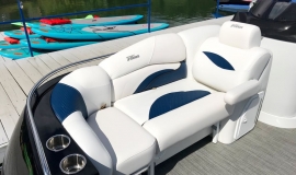2018 JC SportToon 24TT TriToon blue black Suzuki 250SS for sale - 6