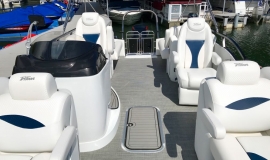 2018 JC SportToon 24TT TriToon blue black Suzuki 250SS for sale - 7