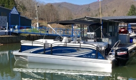 2019 JC Tritoon neptoon sport 23tt blue for sale - 3