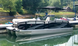 2017 JC tritoon ns23 suzuki 150 black for sale - 1