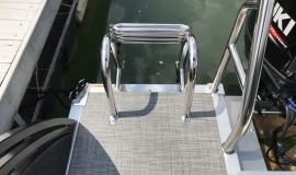 2017 JC tritoon ns23 suzuki 150 black for sale - 12
