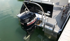 2017 JC tritoon ns23 suzuki 150 black for sale - 13