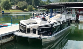 2017 JC tritoon ns23 suzuki 150 black for sale - 2