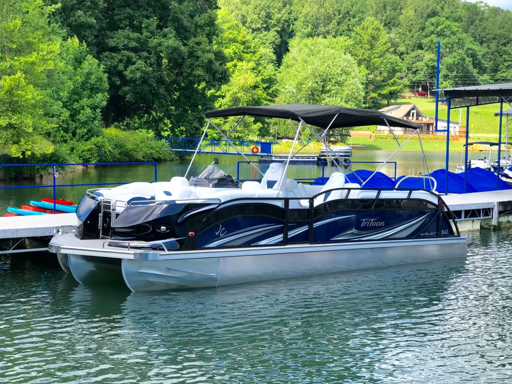 2018 JC SportToon 24TT TriToon blue black Suzuki 250SS for sale - 22