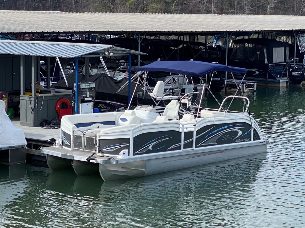 tritoon pontoon boat rental north ga lake chatuge hayesville nc