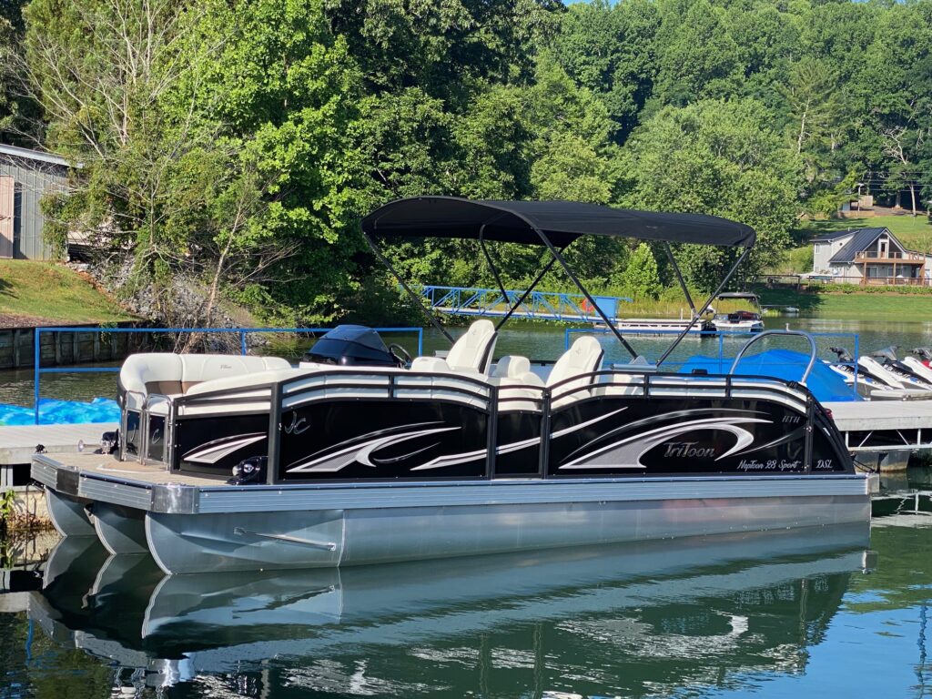 JC TriToon NepToon Sport 23TT Dual Stern Lounge for sale lake chatuge hiawassee ga