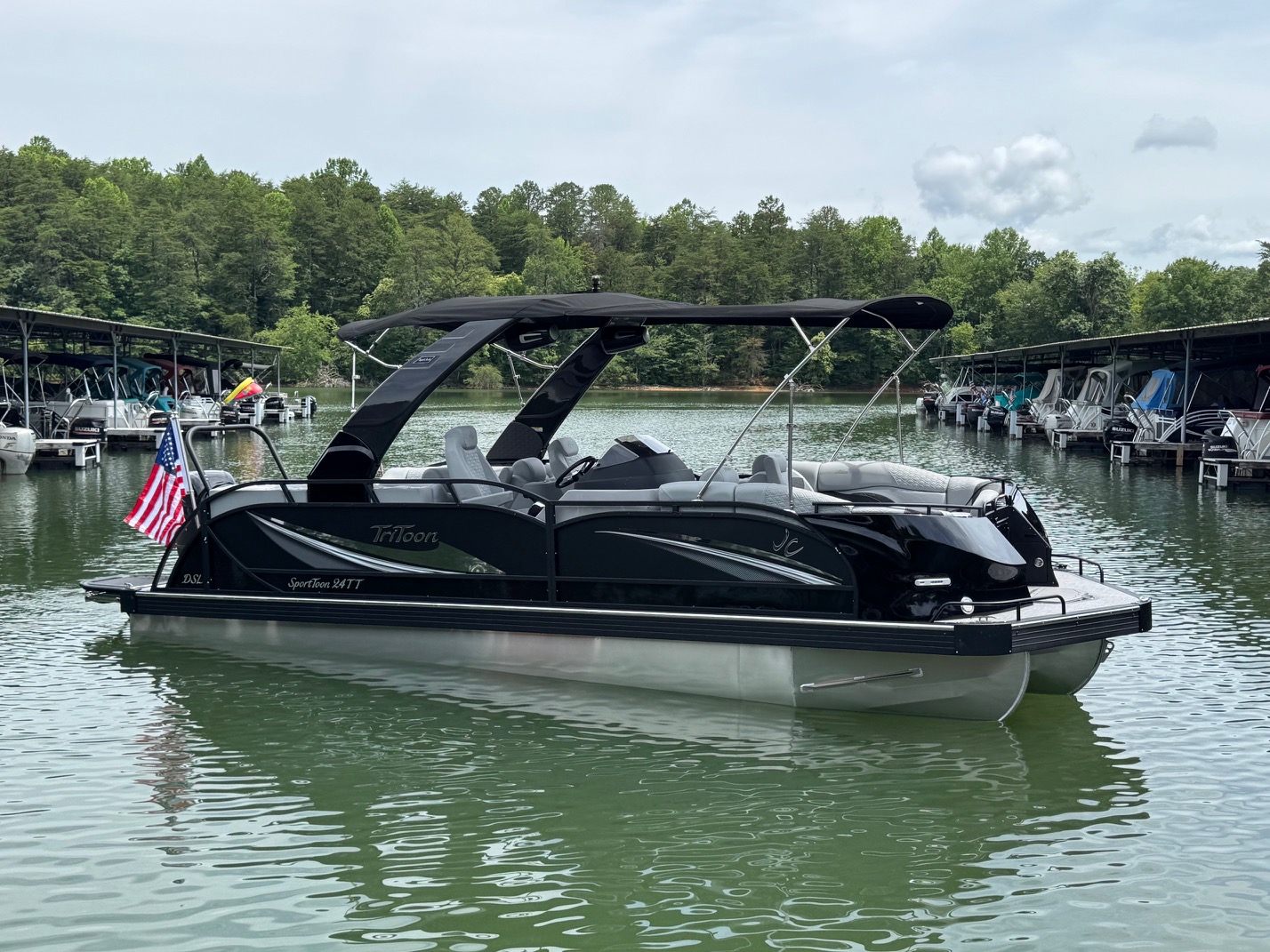 2027 JC SportToon 24TT Suzuki 350 Stealth - Boundary Waters Marina