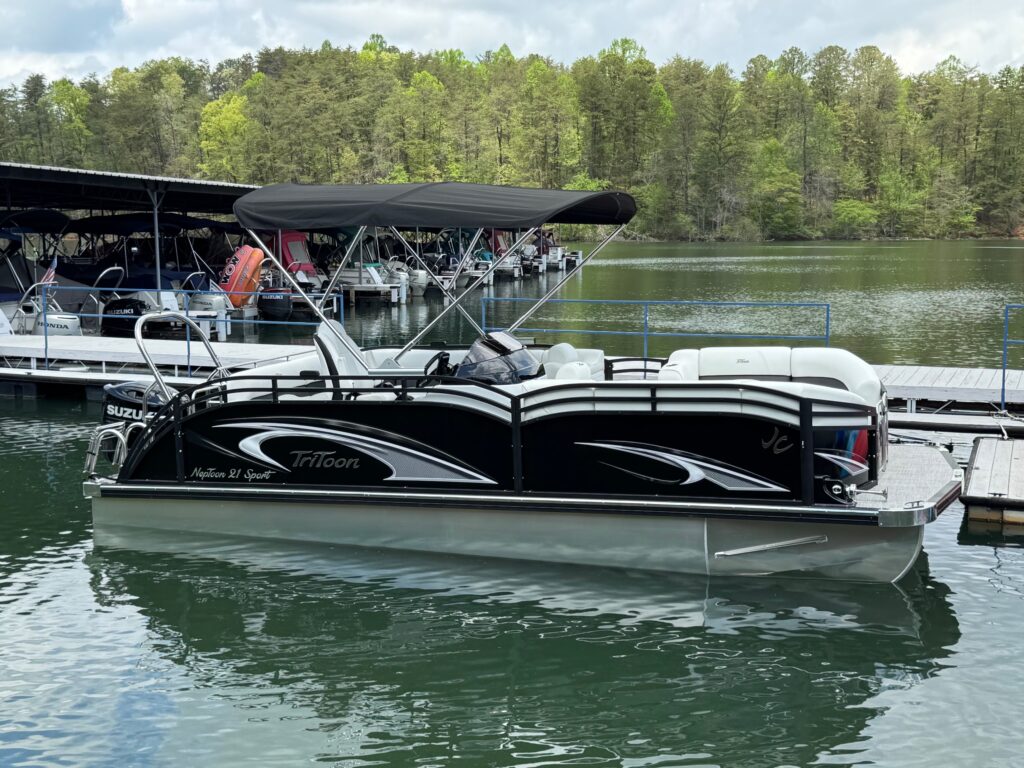 JC TriToon pontoon boat for sale on lake chatuge hiawassee ga boat dealers rentals
